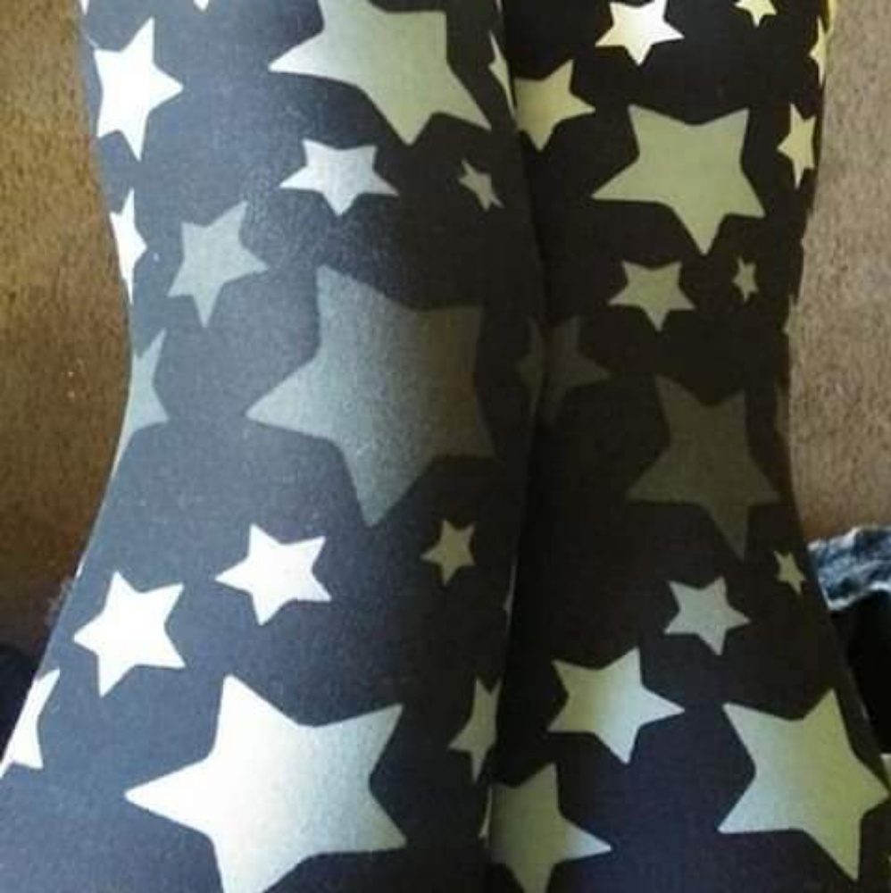 One Size Adult Multi Size Star Leggings